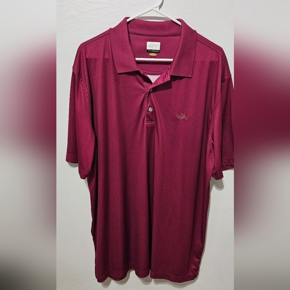 Greg Noman Play Dri XXL Men's Golf Polo Red White Spotted Polo B10 - Picture 1 of 6